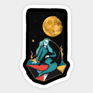 beautiful mermaids moonlight Sticker